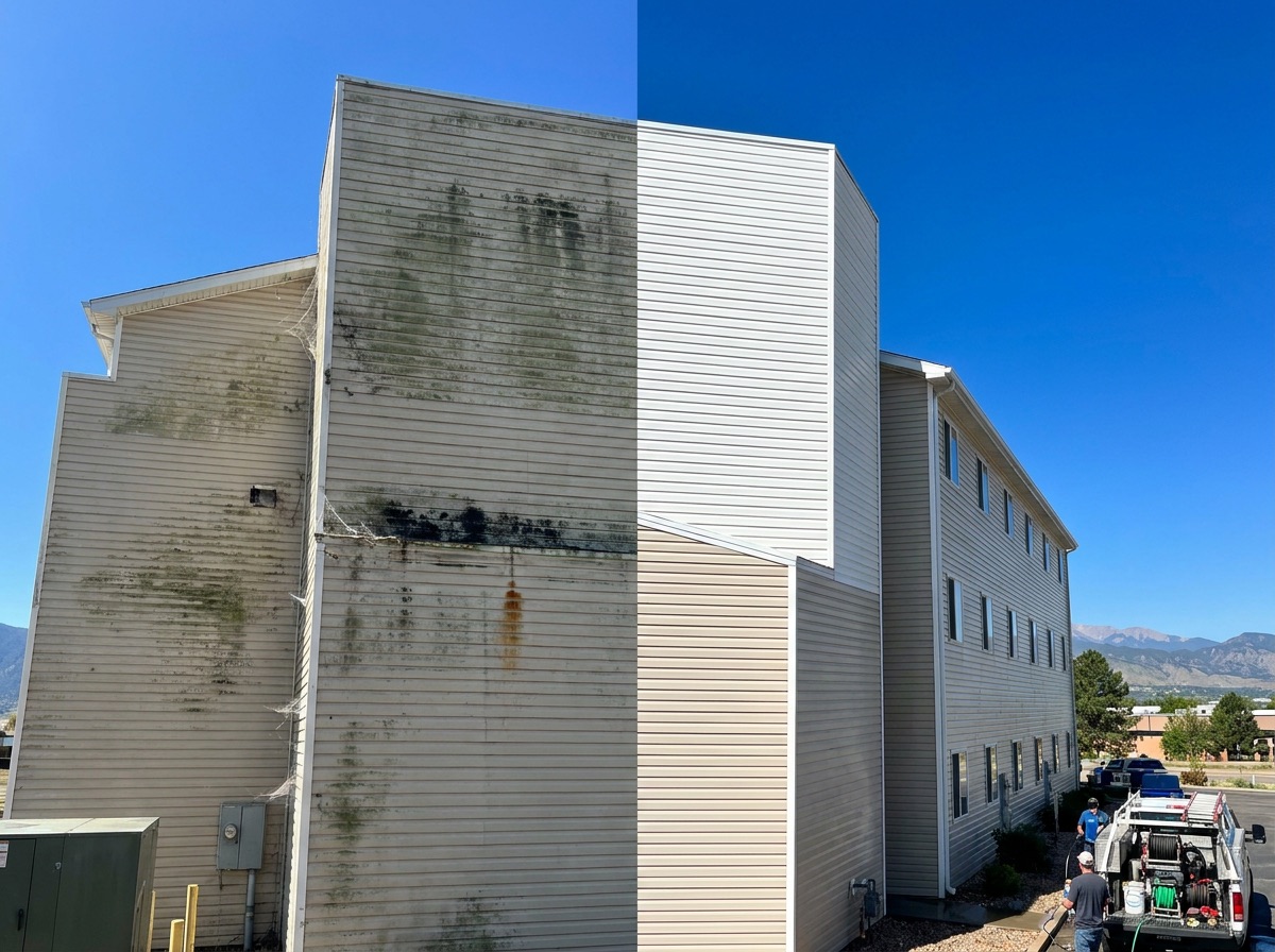 Before and after Building Exteriors